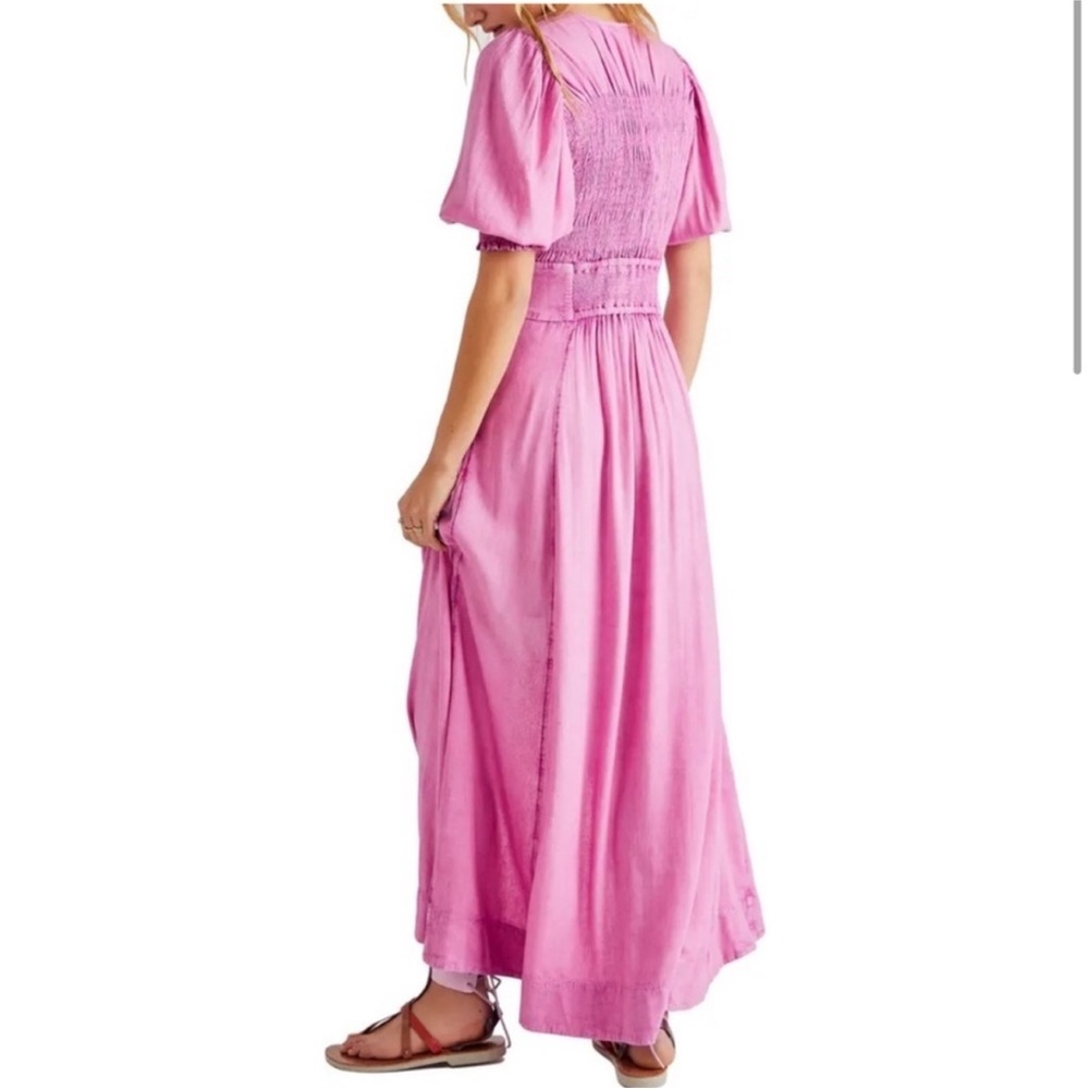 ✨Free People ✨Boho Summer Vibes: Free People String Of Hearts Maxi Dress V Neck - Picture 3 of 6